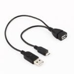 ADAPTADOR MICROUSB(M) A USB(H) Y USB (M)