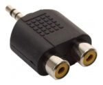 ADAPTADOR PLUG 3,5MM (M) A 2 JACK RCA (H)