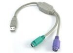 ADAPTADOR USB (M) A 2 PS2 (H)