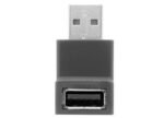 ADAPTADOR USB M A USB H 2.0 TIPO L 90 GRADOS