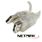 ALARGUE EXTENSOR USB 2.0 (M-H) 1.8MTS NETMAK