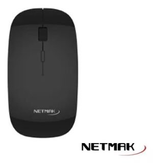 MOUSE NETMAK INALAMBRICO NM-W40N NEGRO 2 AAA NO INCL