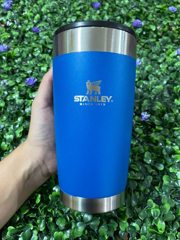 VASO TERMICO STANLEY AZUL CLARO 710ml CON TAPA DESTAPAR CERVEZA Electro Gamer