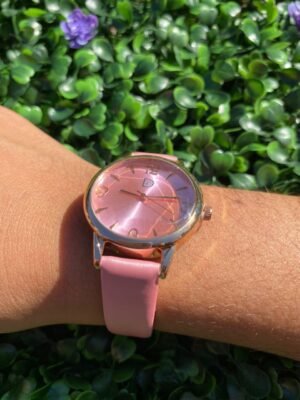 RELOJ A PILA MINGDU ROSA