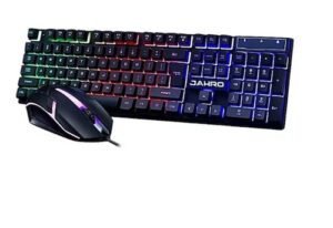 JAHRO JH-CB01 COMBO TECLADO MOUSE USB RGB BLANCO