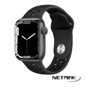 NETMAK NM-PLUS-NEGRO SMARTWATCH VOZ LLAMADAS NOTIFICACIONES APPS TOUCH FITNESS BLACK