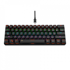 TECLADO MECANICO GAMER NETMAK DOMINATE NEGRO