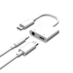 ADAPTADOR P/ AURICULAR 3.5MM Y CARGADOR TYPE C CARGA RÁPIDA PD IK-A009 IBEK