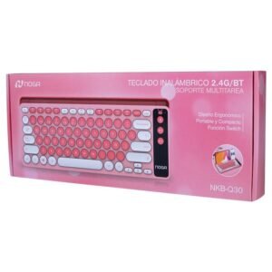 TECLADO NOGA SLIM INALÁMBRICO Q30 C/ SOPORTE MULTITAREA