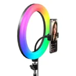 ARO LED RGB 20CM CON SOPORTE MJ20 (SIN TRIPODE)