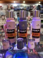 MATE Y TERMO STANLEY REPLICA A 1,4LTS ROSA PIEL CON MANIJA CON BOMBILLA