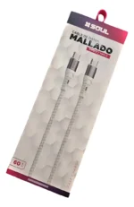 CABLE SOUL TIPO C A TIPO C MALLADO 60W BLANCO