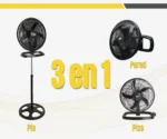 VENTILADOR AKMI 20" TURBO FIJO 220V 3 VELOCIDADES