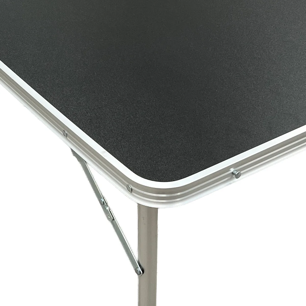 MESA PLEGABLE ALUMINIO ALTURA REGULABLE REFORZADA KTO CON 4 BANQUETAS NEGRO - Imagen 4