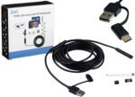 ENDOSCOPIO CAMARA 6MM 2M FLEXIBLE ANDROID PC 3 EN 1 USB MICROUSB Y USB TIPO C - LUZ