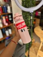 BOTELLA TERMICA YOUNG ROSA PASTEL DOBLE PICO